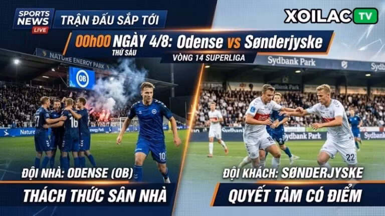 Phong độ gần đây và lịch sử đối đầu giữa Odense vs Sonderjyske